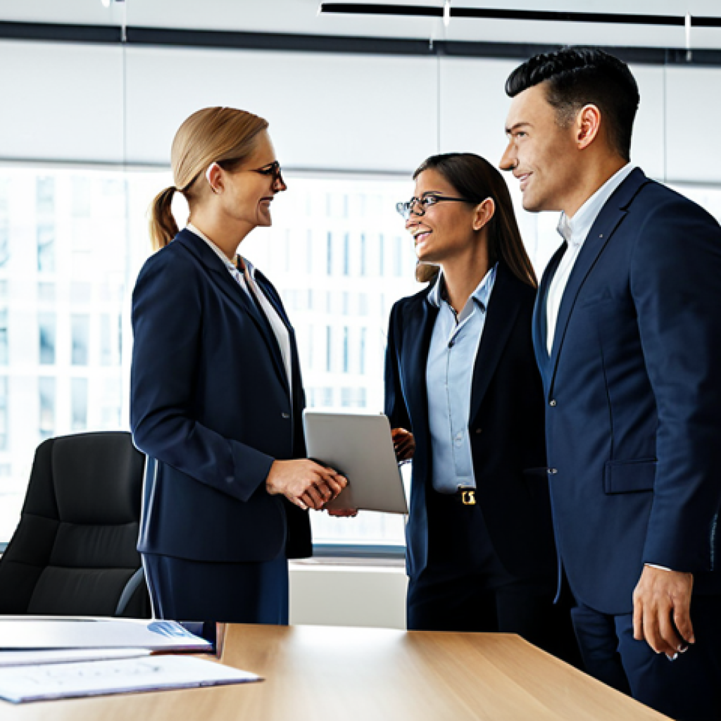 **Prompt:** A diverse group of professionals collaborating in a modern office space, discussing sustainable business practices and CSR initiatives, fully clothed, appropriate attire, safe for work, perfect anatomy, natural proportions, corporate setting, high quality, family-friendly.