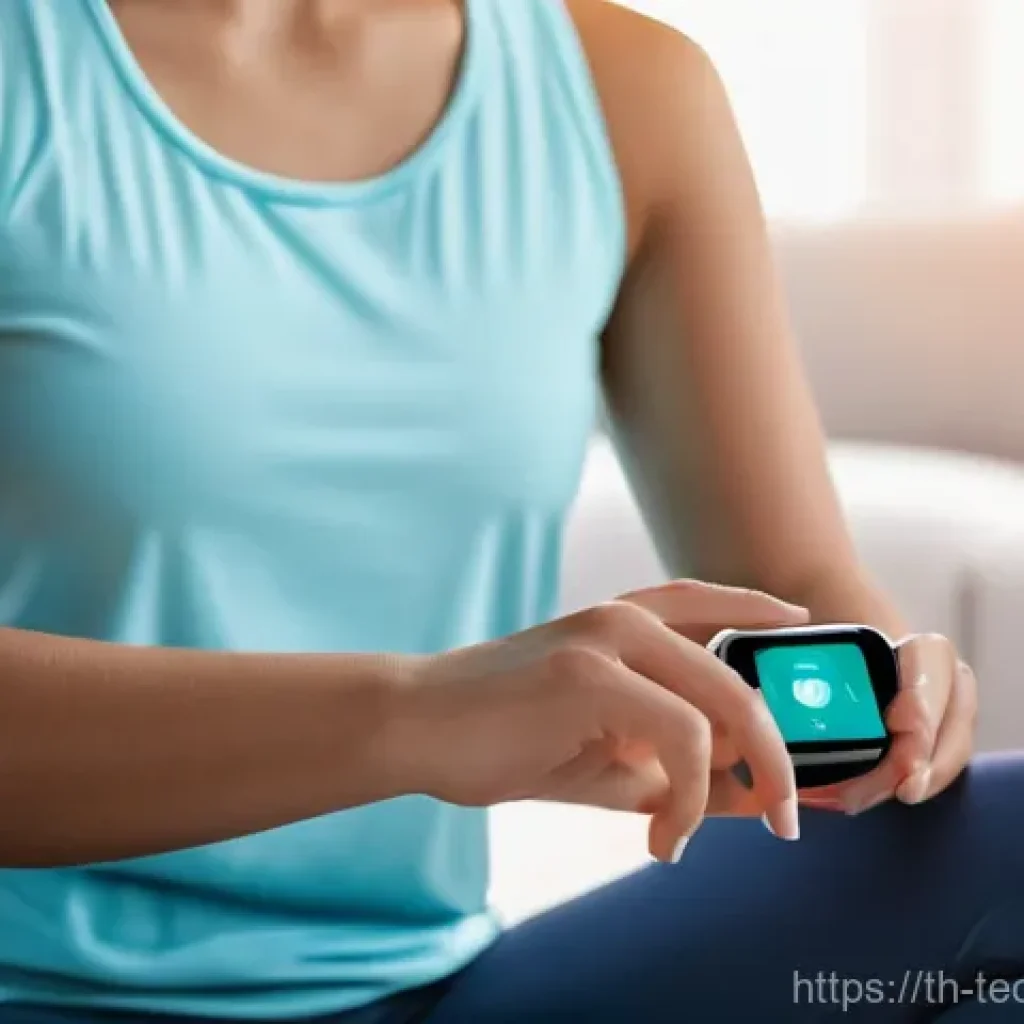 테크노사피엔스가 주도하는 혁신 사례 - **Prompt 1: AI-Powered Personal Health and Wellness**
    A vibrant, medium close-up shot of a young...